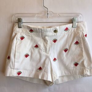 ‎J CREW WATERMELON EMBROIDERED SHORTS